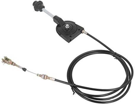 Fockety Excavator Manual Throttle Cable, 2.5m PU Tube Stainless Steel Joint Heavy Duty Excavator Motor Control Cable, Accelerator Throttle Assembly Cable for EX230 EX230 Excavator