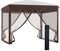 Outsunny Gazebo Pop-up Pieghevole, Gazebo da Giardino 3x3 m con Zanzariera e Borsa da Trasporto con Ruote, UV50+, Color Crema