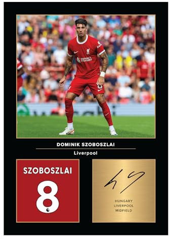 Icons Wall Art Dominik Szoboszlai Signed A4 Printed Photo Picture Display Gift For Liverpool Fans Digitally Reproduced Signature Unframed