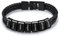 Glooraca Personalisierte Herren Lederarmband mit 1-8 Namen eingraviert, Benutzerdefinierte Geflecht Armband für Vater, Ehemann, Geschenke