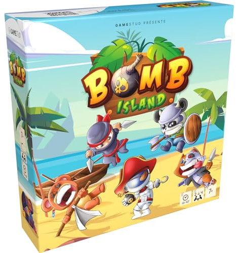 BOMB ISLAND | Juego de mesa | Fácil y Divertido | Caza del Tesoro | Battle Royale | Aventura y Estrategia | Piratería Familiar & Amigos | Idea de Regalo | A partir de 7 años