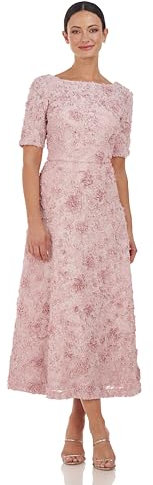 JS Collections Damen Jenni Kleid aus Spitze Cocktailkleid, Flieder, 34