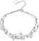 YUUSIKCO Armband Damen - Damen Silber 925, Das Geschenke für Frauen, Charms Personalisierter Schmuck, Einstellbar ArmbäNder Damen, WunderschöN Geschenk Freundin, SchöN Armband MäDchen