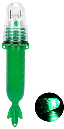 Nattfiske LED Beacon Lamp, Intelligent Light Control IP65 Vattentät Underwater Finder Attractor Dränkbar båtlampa Fisk lockbete Lockmedel i sötvatten för marina fartyg (E)