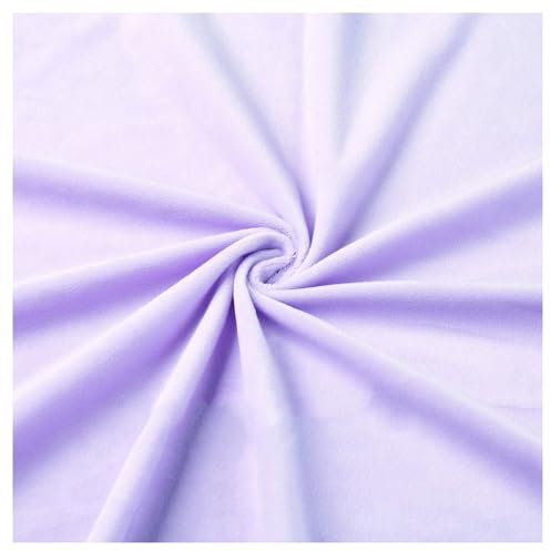 Samt Stoff Weiches Starkes Dekorativer Material Glatter und Plüschiger Stoff Kurzes Haar Kunstpelz-Stoff für Heimdekoration, Vorhänge, Polsterung, Kleid, Überwürfe, Kleidung, 50x160cm (Color : Purple