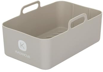 KASANOVA Padella in silicone con manici, 19,5 x 13 x 7, colore: grigio
