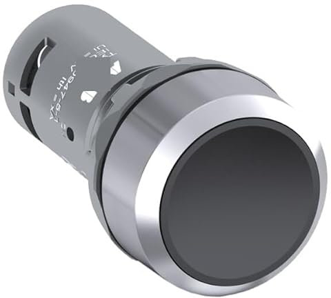 NURII 10 pulsadores compactos Negros, CP1-30B-01 1SFA619100R3046 10010884, sin iluminación, plástico Cromado, 1 NC