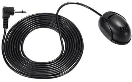 Universal 3.5mm Mikrofon für Auto-Stereo, HD Voice Mic kompatibel mit Kenwood, Sony, Boss, Corehan, Power Acoustik, JVC, Jensen, Alpine - Bluetooth GPS DVD System, 3M Kabel, einfache Plug & Play Insta