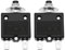 YINETTECH 2 Lot Disjoncteurs à Bouton-poussoir 8A 125-250V AC 50V DC Protecteur de Surcharge Thermique Série L1 Disjoncteur Thermique à Réinitialisation Manuelle