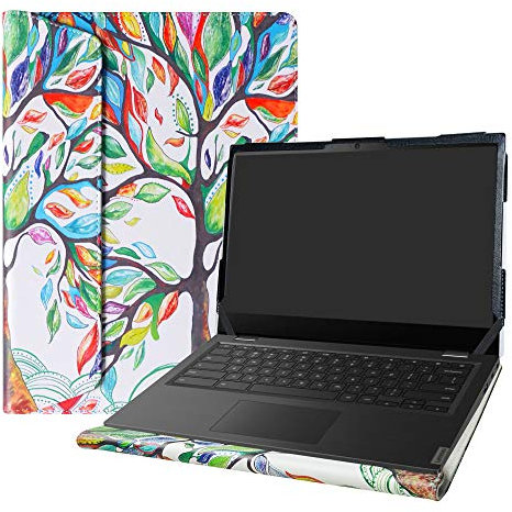 Alapmk Schutzhülle für Acer Chromebook Plus 514 CB514-4HT CB514-4HT-375Z/Chromebook Plus Enterprise 514 CBE594-1T CBE594-1T-33PQ, Hülle für ASUS Chromebook Flip CX1 CX1400FKA-AS88F, Love Tree