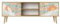 Healancy Biomedical TV Schrank mit Türen - Kommode - Fernsehschrank - Lowboard - Fernsehtisch - Wohnzimmer Möbel - Board mit Stauraum - Tisch - Sideboard - Fernsehrregal Riva-Eiche