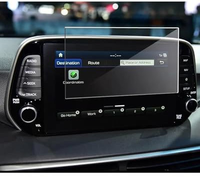 NLTNJI pour Tucson 2019 Navigation de Voiture Film de Protection d'écran LCD en Verre trempé Autocollant Protection de Tableau de Bord Protecteur Film d'écran Tableau Bord(207x126mm)