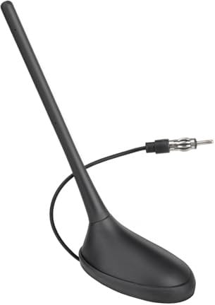 Eightwood FM/AM Dachantenne Auto Radio Antenne Autoantenne Kurz mit 20cm Verlängerung Kabel für Pioneer Blaupunkt Pioneer Clarion Alpine Digital Radio Tuner usw