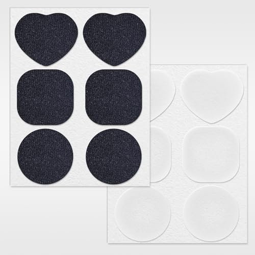 Birllaid Pool Reparaturset Hochleistungs für Hüpfburgen, Stoffe, Zelte, Segeltuch, Vordächer, Poolschwimmer, Wohnmobilmarkisen, Bootsabdeckungen, wasserdicht, klar und schwarz, 12PCS