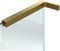LukLoy Soporte fijo de vidrio de pared a vidrio, barra de soporte de ducha en forma de L, soporte de montaje estabilizador para panel de vidrio de ducha de 8 a 12 mm, sin taladrar en vidrio (dorado