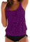 Tankini Taglie Forti Costumi Sportivo Scollo a V Estivo Tankini Sets Canottiera E Pantaloncini Push Up Sexy Costume Tankini Coppe Per Il Seno Incorporate Curvy Taglie Forti Per Spiaggia Piscina