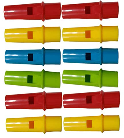 Toddmomy 12pcs Creative Cylinder Shape Pan Flutes Diy Music Instrument Toys for Boys and Girls Flute Whistles Boys and Girls Diy Toys Random Color