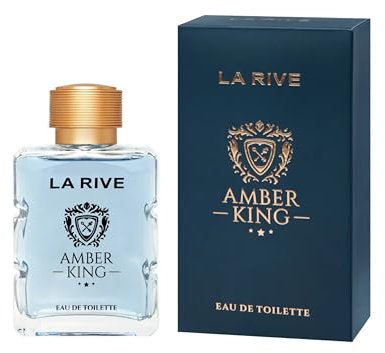 LA RIVE Amber King Parfüm Eau de Toilette Herrenparfum – Maskuliner Duft mit Lavendel, Vetiver & Patchouli – Würzig-holzige Duftnote – 100 ml Herrenduft – Eleganter Männerduft Tagesduft Geschenk