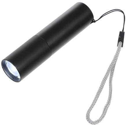 Toddmomy Teleskop Taschenlampe mit Zoom, 1200 Mah Akku, 1 Satz | Aluminiumlegierung, Ausziehbare Fokuslinse, mit Lanyard, für Camping und Nachtfahrt