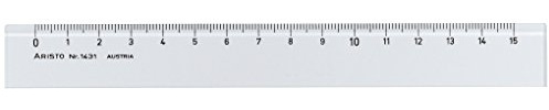 GEOtec ® lineal plexi 15cm transparent