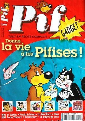 PIF GADGET [No 1] du 01/07/2004 - donne la vie a tes pifises bd - dr justice - placid et muzo - la fee kaca - pifou - lobo tommy - trelawney - 16 pages de jeux