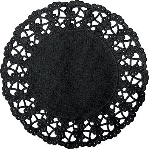 Duni Torten-Spitzen rund schwarz, ø 19 cm, 250 Stück