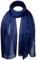 Cloud9Basic Leichter, weicher, klassischer, schlichter Chiffon-Schal aus durchsichtigem, halbopakem Stoff Damen Einheitsgröße Navy