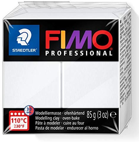 STAEDTLER EF8004-0 8004-0 - Fimo Professional Normalblock, 85 g, weiß