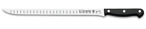 3Claveles Uniblock - Cuchillo alveolado jamonero de 30 cm, 12 pulgadas, Metal