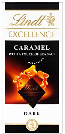Lindt Excellence Caramel with a Touch of Sea Salt Dark, 100g