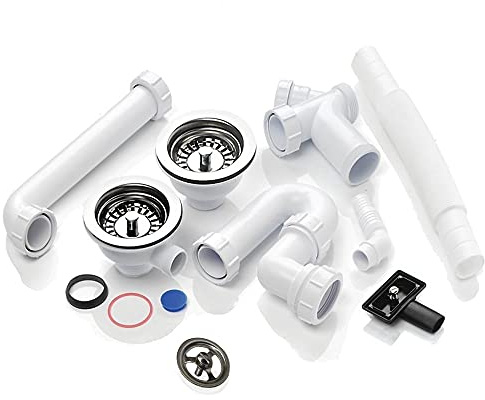 Mcalpine Astini, RAK, Rangemaster 1.5 Bowl Chrome Waste, Overflow & Plumbing Kit WPAK3NP