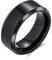 Bling Jewelry Einfacher Einfacher Abgeschrägter Rand Schwarzer Paare Titanium Ehering Für Männer Für Frauen Komfort Fit 8Mm
