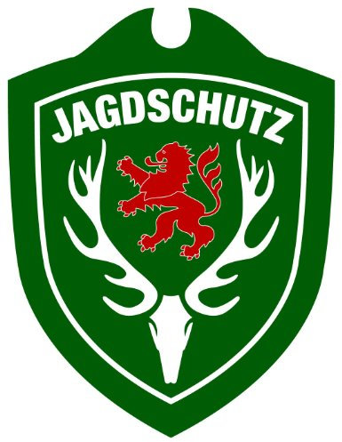 Waidmannsbruecke Unisex – Erwachsene Jagdschutz Hessen Autoschild, Grün, One Size