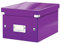 Leitz A5 Storage Box, Click and Store Range 60430062 - Small, Purple