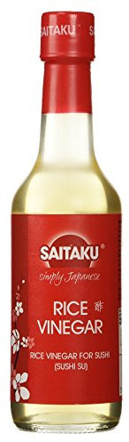 SAITAKU Vinaigre de riz | cuisine japonaise | doux et moelleux | pour riz à sushis | 150ml - Lot de 3