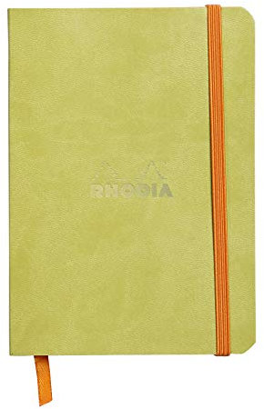 Rhodia 117306C Notizheft (mit weichem Umschlag, liniert, 72 Blatt, DIN A6, 10,5 x 14,8 cm) 1 Stück anisgrün