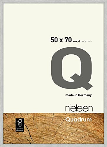 nielsen Holz Bilderrahmen Quadrum, 50x70 cm, Silber