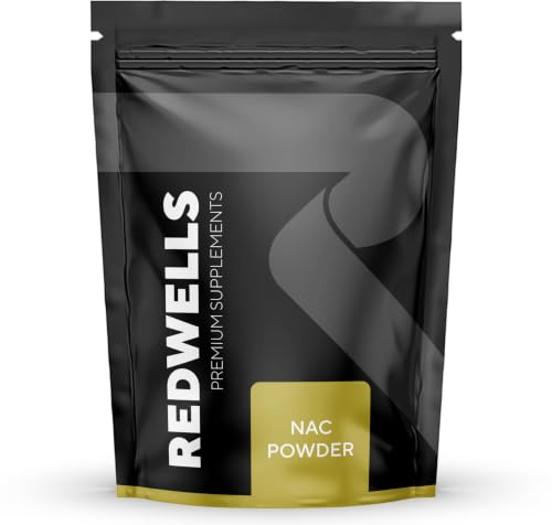 REDWELLS N-Acetyl L-Cysteine (NAC) Powder 100 g | Up to 1,500 mg Daily | 500 mg per serving | 200 servings | GMO free | No fillers or binders | Suitable for vegans