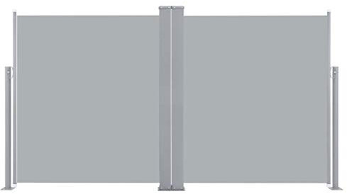 Festnight Ausziehbare Seitenmarkise Standmarkise UV- und Wasserbeständig Seitenrollo Balkon Terrasse und Garten Windschutz und Sichtschutz Terrasse Seitenrollo Anthrazit 140 x 600 cm