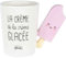 Le Fabuleux Shaman 40-1X-031 Mug Anse Glace La Crème de la Crème Glacée Blanc et Rose Céramique D14 x H11 cm