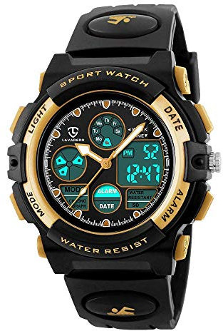 aswan watch Digitaluhr Kinder Mädchen Jungen mit Wecker,Stoppuhr,LED Licht,Datum-Sport Armbanduhr mit Silikonarmband