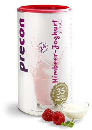 Precon BCM Diät Shake zum Abnehmen – Himbeer Joghurt – 24 Portionen (480 g) – Mahlzeitenersatz für eine gewichtskontrollierende Ernährung