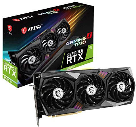 MSI Gaming GeForce RTX 3060 Ti 8GB GDRR6 256-Bit HDMI/DP Tri-Frozr 2 TORX Fan 4.0 Ampere Architecture RGB OC Graphics Card (RTX 3060 Ti Gaming X Trio)