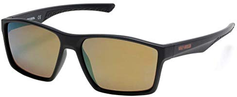 Harley-Davidson Occhiali da sole da uomo moderni quadrati, neri, 59-16-145, nero, 59-16-145, Nero, 59-16-145