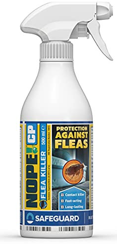NOPE! CP Flea Spray (500ml) for The Home – Fast-Acting, Odourless & Non-Staining, Extended Residual Action up to 3 Months. Indoor & Outdoor Flea Killer