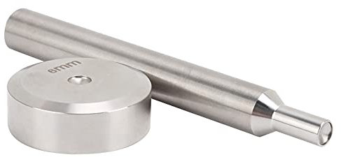 Outil de fixation de rivet de 6 mm, poinçon de rivet robuste et durable de 6 mm en acier inoxydable pour l'installation de boutons de bricolage en cuir