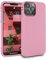 MyGadget Hülle kompatibel mit iPhone 13 Pro Max - robuste Handyhülle TPU Case Slim Silikonhülle - Back Cover Kratzfest Schutzhülle matt Rosa
