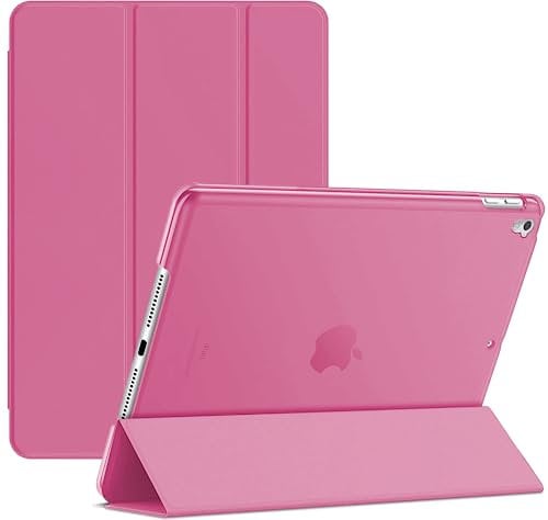 For Apple iPad 9th Generation (2021), 8th Gen (2020) A2270/2428 Smart case Magnetic Stand cover with Wake/Sleep (Pink)