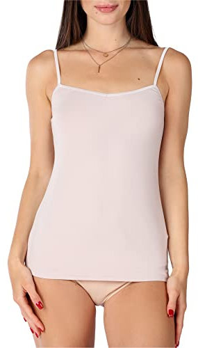 Bellivalini Donna Maglia Intima in Viscosa BLV50-218 (Rosa Cipria, XL)