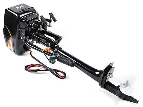 1200W 48V Elektro Außenborder, Außenbordmotor Motor Für Fischerboot, Propeller Kurzschaft 42cm, Geschwindigkeit 18 Km/H, Leerlaufdrehzahl 3000 U/Min, 90 ° Drehbare Halterung